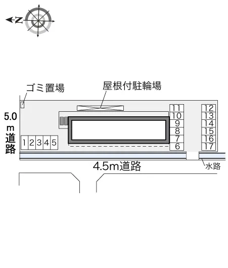 ★手数料０円★八尾市南太子堂　月極駐車場（LP）